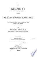 A grammar of the modern Spanish language