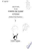 Actas de las Cortes de Cádiz