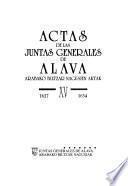 Actas de las Juntas Generales de Alava: 1627-1634
