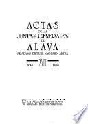 Actas de las Juntas Generales de Alava: 1645-1650