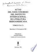 Actas del XXIX Congreso del Instituto Internacional de Literatura Iberoamericana