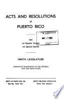 Acts and Resolutions of Puerto Rico