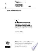 Libro Acuerdos bilaterales de inversión y demandas ante Tribunales Internacionales