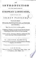 An Introduction to the Most Useful European Languages