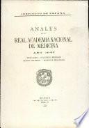 Anales de la Real Academia Nacional de Medecina - 1947 - Tomo LXIV - Cuaderno 1