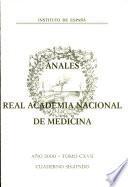 Anales de la Real Academia Nacional de Medicina - 2000 - Tomo CXVII - Cuaderno 2