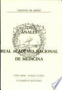 Anales de la Real Academia Nacional de Medicina - 2006 - Tomo CXXIII - Cuaderno 2
