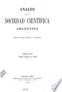 Libro Anales de la Sociedad Científica Argentina