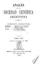 Libro Anales de la Sociedad Científica Argentina