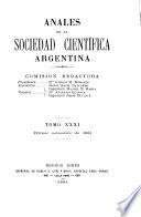 Libro Anales de la Sociedad Científica Argentina