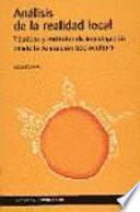 Libro Análisis de la realidad local