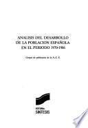 Análisis del desarrollo de la población española en el período 1970-1986