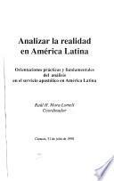 Analizar la realidad en América Latina