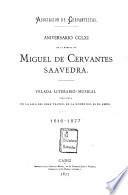 Aniversario de la muerte de Miguel de Cervantes Saavedra