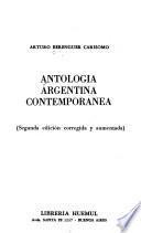 Antología argentina contemporánea