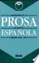 Antología de la prosa en lengua española