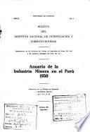 Anuario de la industria minera en el Perú