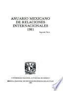 Anuario mexicano de relaciones internacionales