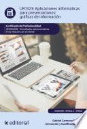 Libro Aplicaciones informáticas para presentaciones: gráficas de información. ADGG0208
