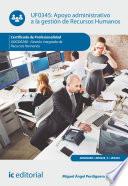 Libro Apoyo administrativo a la gestión de Recursos Humanos. ADGD0208