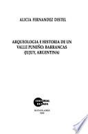 Arqueología e historia de un valle puneño, Barrancas ( Jujuy, Argentina)