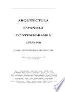 Arquitectura Española Contemporanea 1975-1990. Spanish Contemp. Arc.1