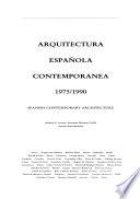 Arquitectura Española Contemporanea. 1975-1990. Spanish Contemp. Arc.2