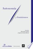 Libro Autonomía y feminismos