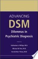 Libro Avances en el DSM: Dilemas Sobre el Diagnostico Psiquiatrico