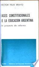 Bases constitucionales de la educación argentina