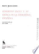 Benedetto Croce y su crítica de la literatura española