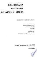 Bibliografía argentina de artes y letras