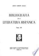 Bibliografia de la literatura hispanica