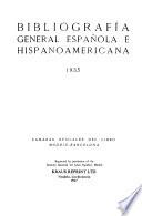 Bibliografía general española e hispanoamericana
