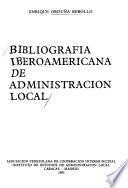 Bibliografía iberoamericana de administración local