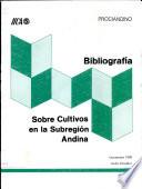 Bibliografia Sobre Cultivos en la Subregion Adina