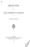 Libro Boletín de la Real Academia de la Historia