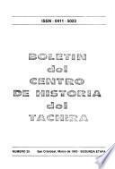 Boletin del Centro de Historia del Táchira