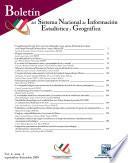 Boletín del Sistema Nacional de Información Estadística y Geográfica 2010