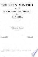Boletín minero de la Sociedad Nacional de Minería