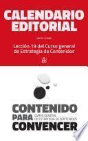 Libro Calendario editorial