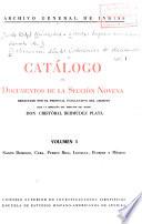 Catálogo de documentos de la sección novena del Archivo General de Indias
