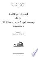 Catálogo de la Biblioteca Luis-Angel Arango, Fondo Colombia: Comprende: 340 a 599