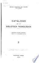 Catálogo de la Biblioteca tecnológica