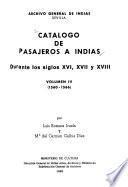 Catálogo de pasajeros a Indias durante los siglos XVI, XVII y XVIII: (1560-1566)