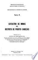 Catastro de minas del distrito de Puerto Cabezas