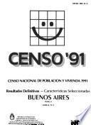 Censo nacional de población y vivienda, 1991: Buenos Aires t. 1-3