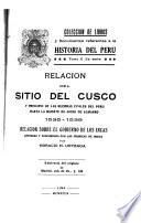 Colección de libros y documentos referentes a la historia del Peru