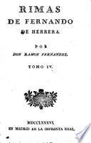 Colección de poetas españoles: Rimas de Fernando de Herrera