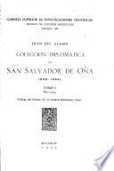 Colección diplomática de San Salvador de Oña (822-1284)